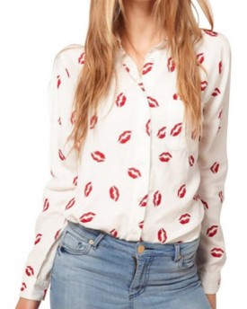 Zehui-Womens-Button-Down-OL-Shirt-Blouse-New-Collared-Chiffon-Long-Sleeve-Kiss-Printed-UK12-0