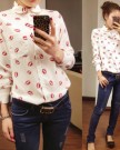 Zehui-Womens-Button-Down-OL-Shirt-Blouse-New-Collared-Chiffon-Long-Sleeve-Kiss-Printed-UK12-0-3