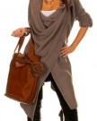 Zeta-Ville-Ladies-Knitted-Tucked-Sleeve-Cardigan-Wrap-Coat-277z-Cappuccino-0