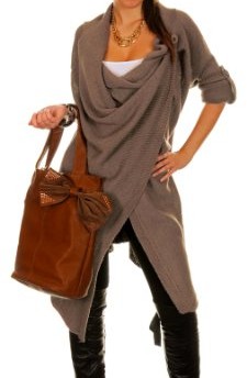 Zeta-Ville-Ladies-Knitted-Tucked-Sleeve-Cardigan-Wrap-Coat-277z-Cappuccino-0