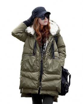 Zicac-Womens-Hoodies-Warm-Duck-Down-Winter-Long-Outwear-Jacket-Coat-Eur-LUK12-green-long-0