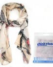 chinkyboo-Caltrad-2013-Fashion-Women-Ladies-Long-Chiffon-Shawls-Scarves-Wrap-Begonia-Flower-Ink-Pattern-Beige-0-0