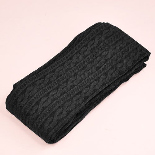 chinkyboo Caltrad Black Womens Ladies Warm Knitted Leggings Winter Knit Chunky Stretchy Pants Sweater Tights - Image 4