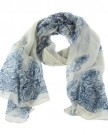 eFutureTM-Blue-Beige-Porcelain-Pattern-Gaze-De-Paris-Scarf-Thin-Long-Scarf-Wrap-Silk-Scarves-For-women-Girl-Lady-eFutures-nice-Keyring-0-0