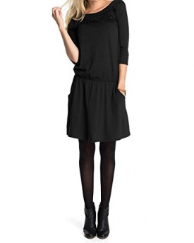 edc-by-ESPRIT-Womens-34-sleeve-Dress-Black-Schwarz-BLACK-001-8-0