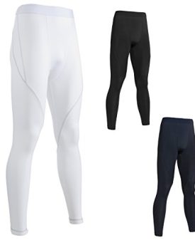 i-sports-Base-Layer-Tights-Junior-Unisex-Sports-Compression-LeggingsPants-White-Size-LY-0