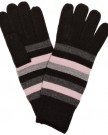 isotoner-Knit-Womens-Gloves-Black-Stripe-One-Size-0