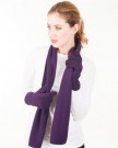 ladies-plain-fleece-warm-winter-scarf-gloves-set-purple-0