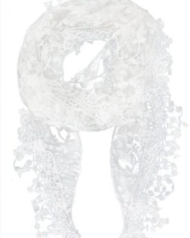 niceeshopTM-Lace-Tassel-Burntout-Floral-Print-Triangle-Scarf-Shawl-White-0