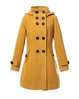 niceeshopTM-Women-Winter-Woolen-Hooded-Trench-Coat-Long-Jacket-Overcoat-YellowL-0