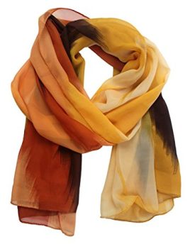 niceeshopTM-Womens-Fashion-Chinese-Ink-Style-Soft-Chiffon-Scarf-WrapOrange-0