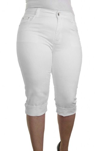 1443-2-Plus-Size-Stretch-Crop-Capri-Jeans-Diamante-Detail-White-16-0-0