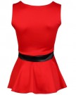 3A-Womens-Red-Wet-Look-Bow-Peplum-Ladies-Smart-Bodycon-Sleeveless-Vest-Top-Size-14-0-1