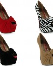 48Y-Womens-Caramel-Brown-Platform-Peeptoe-Ladies-High-Heel-Stiletto-Shoes-Size-5-0-4