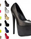 97A-Womens-Black-Suede-Peep-Toe-Ladies-Concealed-Platform-High-Stiletto-Heel-Shoes-Size-7-0-0