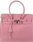 AB-Earth-Genuine-Leather-Birkin-Handbag-Inspired-Style-Excellent-Quality-M701-Pink-0-0