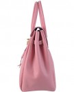 AB-Earth-Genuine-Leather-Birkin-Handbag-Inspired-Style-Excellent-Quality-M701-Pink-0-2