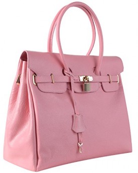 AB-Earth-Genuine-Leather-Birkin-Handbag-Inspired-Style-Excellent-Quality-M701-Pink-0