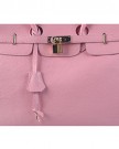 AB-Earth-Genuine-Leather-Birkin-Handbag-Inspired-Style-Excellent-Quality-M701-Pink-0-4