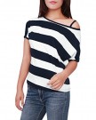 Allegra-K-Ladies-Asymmetric-Neckline-Top-Dolman-Sleeve-Top-Stripe-Top-T-Shirts-0-0