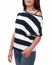 Allegra-K-Ladies-Asymmetric-Neckline-Top-Dolman-Sleeve-Top-Stripe-Top-T-Shirts-0-2