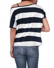 Allegra-K-Ladies-Asymmetric-Neckline-Top-Dolman-Sleeve-Top-Stripe-Top-T-Shirts-0-3