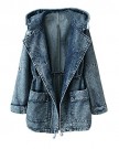 Alralel-Women-Autumn-Denim-Hooded-Waisted-Wrap-Jacket-Trench-Coat-Outwear-One-Size-Blue-0