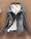 Alralel-Women-Winter-Denim-Faux-Fur-Hooded-Slim-Fitted-Quilted-Coat-Jacket-XXXL-Blue-0-2