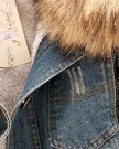 Alralel-Women-Winter-Denim-Faux-Fur-Hooded-Slim-Fitted-Quilted-Coat-Jacket-XXXL-Blue-0-6
