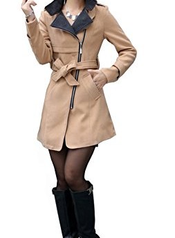 Alralel-Women-Winter-Turn-Down-Collar-Zippered-Slim-Fitted-Outwear-Trench-Coat-L-Camel-0