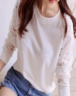 AmonfineshopTM-Fashion-Women-Hollow-Long-Sleeve-Embroidery-Lace-T-Shirt-Blouse-L-0-0