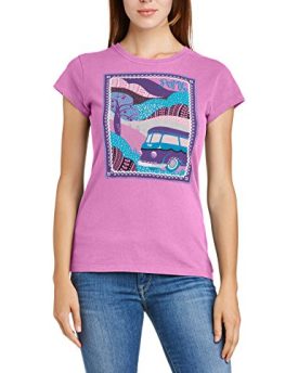 Animal-Womens-Abbi-Crew-Neck-Short-Sleeve-T-Shirt-Red-Berry-Size-8-0