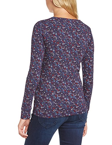 Animal Women's Mandie Paisley Button Front Long Sleeve Top, Blue (Navy), Size 14 - Image 3