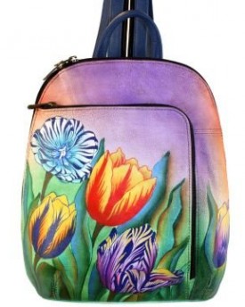 Anuschka-Hand-Painted-Genuine-Leather-Sling-Over-Travel-Backpack-Turkish-Tulips-0