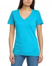 Anvil-Womens-Sheer-V-Neck-Short-Sleeve-T-Shirt-Caribbean-Blue-Size-14-Brand-Size-Large-0