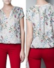 AtodoshopTM-Women-V-Neck-Floral-Print-Short-Sleeve-Chiffon-Shirt-Top-Blouse-M-0