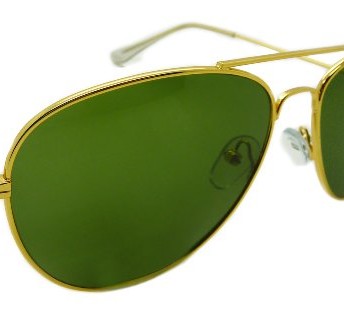 Aviator-Sunglasses-Solid-Metal-Premium-Gold-Frames-and-Green-Real-Glass-Lens-0
