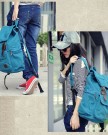 BACTIM-Womens-mens-Outdoor-Leisure-Vintage-Canvas-Backpack-With-Top-Handle-Rucksack-school-bag-Satchel-Hiking-bag-Student-Schoolbag-Blue-0-4