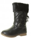BY-TILLY-LONDON-NEW-BLACK-TAN-GREY-TRENDY-WOMENS-LADIES-GIRLS-FLAT-QUILTED-QUILT-LOW-HEEL-LACE-FUR-LINED-SNOW-WINTER-CALF-BOOTS-SIZE-3-4-5-6-7-8-UK-3-Black-0-0