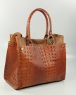 Belli-Womens-Italian-Genuine-Leather-Handbag-Croco-Embossing-Brown-31x25x16-cm-W-x-H-x-D-0-3