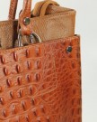 Belli-Womens-Italian-Genuine-Leather-Handbag-Croco-Embossing-Brown-31x25x16-cm-W-x-H-x-D-0-4