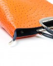 Belli-Womens-Italian-Genuine-Leather-Handbag-Ostrich-Embossing-Orange-Blue-26x20x12-cm-W-x-H-x-D-0-4