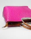 Belli-Womens-Italian-Genuine-Leather-Handbag-Ostrich-Embossing-Pink-Cognac-26x20x12-cm-W-x-H-x-D-0-3