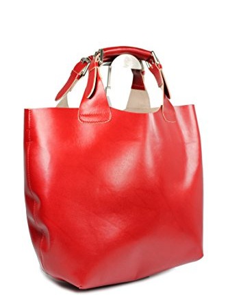 Belli-Womens-Italian-Genuine-Leather-Handbag-Tote-Bag-Red-41x32x15-cm-W-x-H-x-D-0