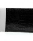 Better-Dealz-Retro-Black-White-Lady-Contrast-Joint-Fold-Snake-Pattern-Messager-Clutch-Bag-New-0-0