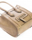 Big-Handbag-Shop-Womans-Double-Top-Handle-Mini-Shoulder-Satchel-Bag-3457-Cream-0-1