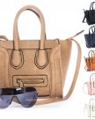 Big-Handbag-Shop-Womans-Double-Top-Handle-Mini-Shoulder-Satchel-Bag-3457-Cream-0-3