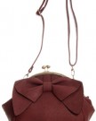 Big-Handbag-Shop-Womens-Designer-Fashion-Kisslock-Bow-Detail-Satchel-Bag-6626-Grey-Ash-0-4
