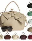 Big-Handbag-Shop-Womens-Designer-Fashion-Kisslock-Bow-Detail-Satchel-Bag-6626-Grey-Ash-0-5