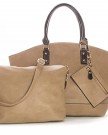 Big-Handbag-Shop-Womens-Designer-Faux-Leather-Tote-3-in-1-Shopper-Shoulder-Handbag-with-a-Make-up-Pouch-Bag-8800-Caramel-0